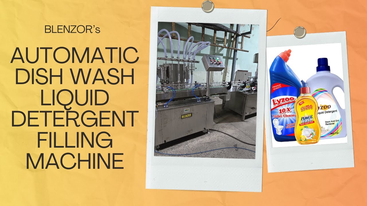 Automatic Dish Wash Liquid Filling Machine