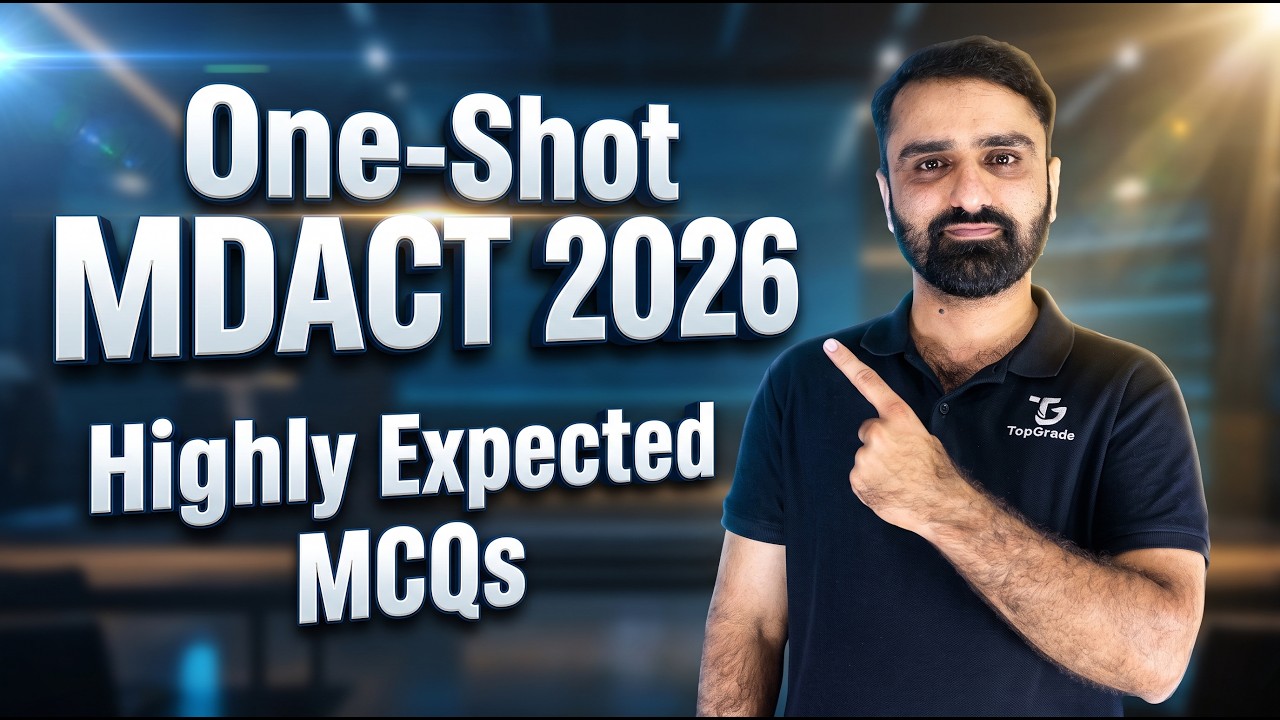 MDCAT 2026 English ONE SHOT - Most Important MCQs | PMDC All Provinces