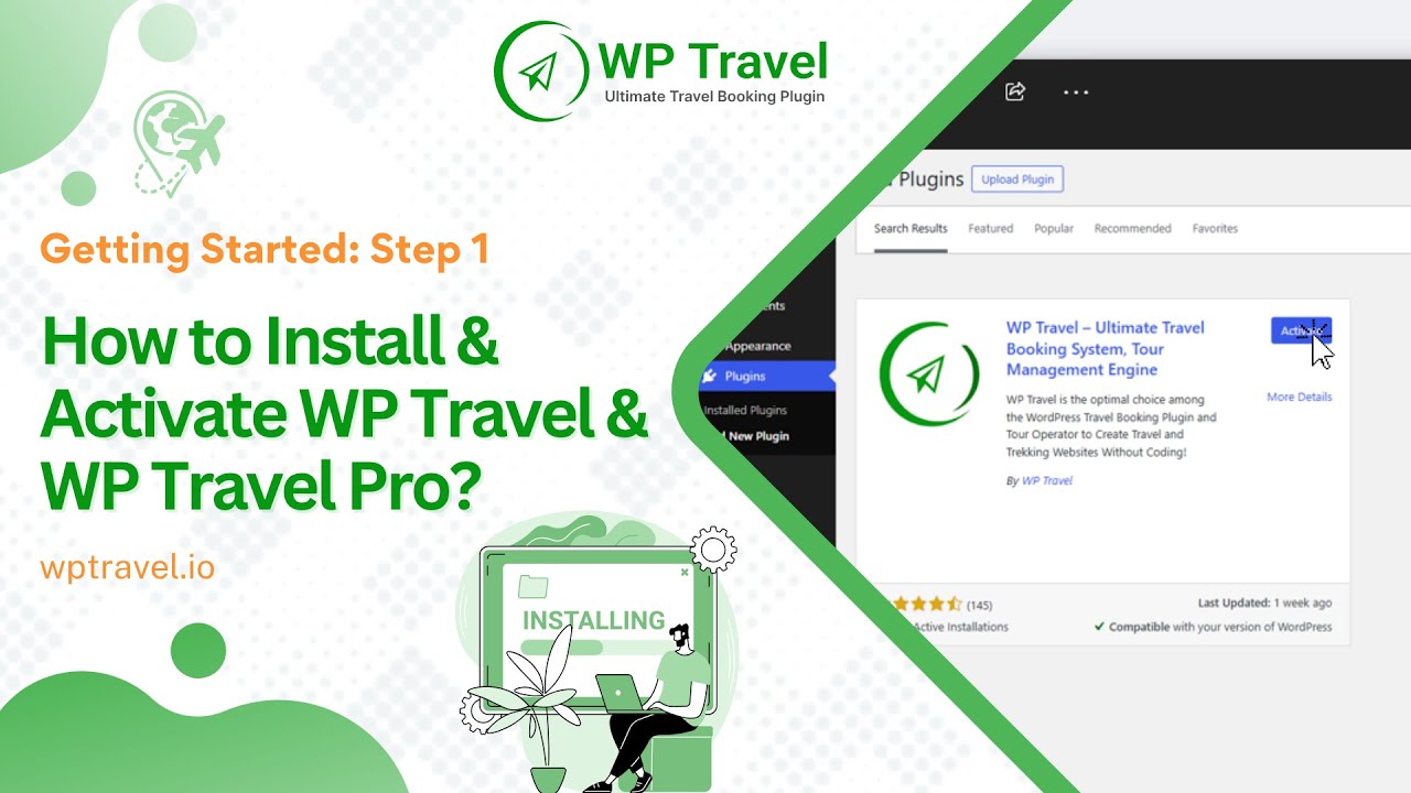 Step 1 How to Install & Activate WP Travel & WP Travel Pro?  | Creating Your Travel Website