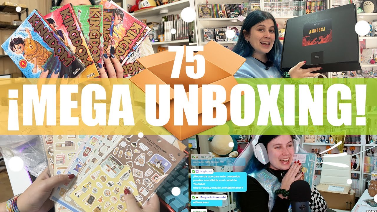 📦¡MEGA UNBOXING 75! | Regalos BRUTALES de cumpleaños, Mucho MANGA y Papelería bonita 📦