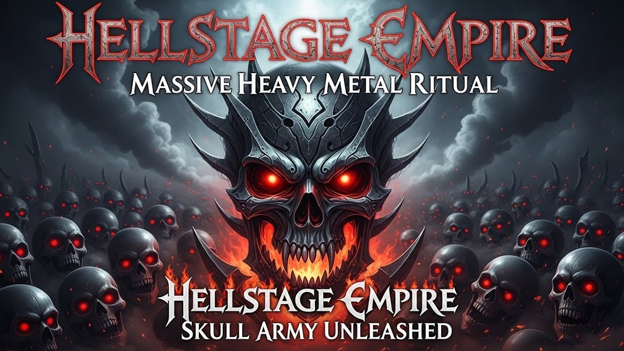 ⚡ HELLSTAGE EMPIRE | Massive Heavy Metal Ritual 🔥 Hellstage Empire Skull Army Unleashed