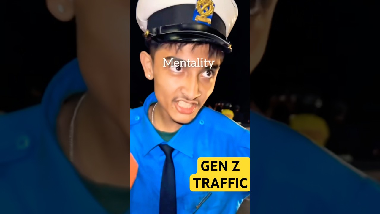 Nepali funny traffic police gen z protest 🤣 video #nepal #genzprotestnepal #Genzpolice