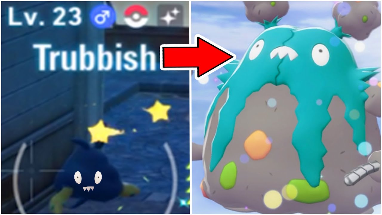 Шайни Траббиш и Гарбодор в Pokemon Legends ZA, полные шансы на охоту на Шайни