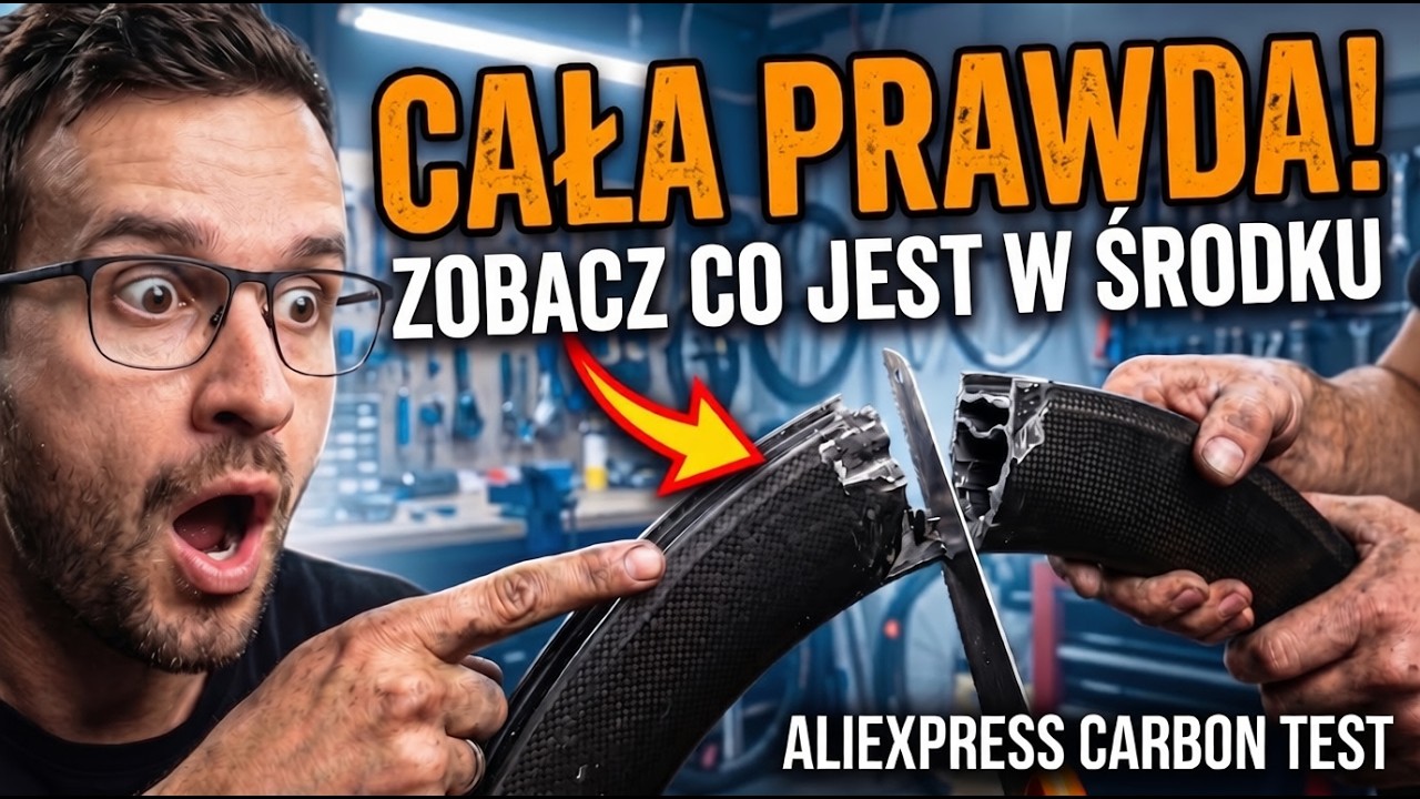 Cała PRAWDA o CARBONIE z Chin! Przeciąłem obręcz z AliExpress...