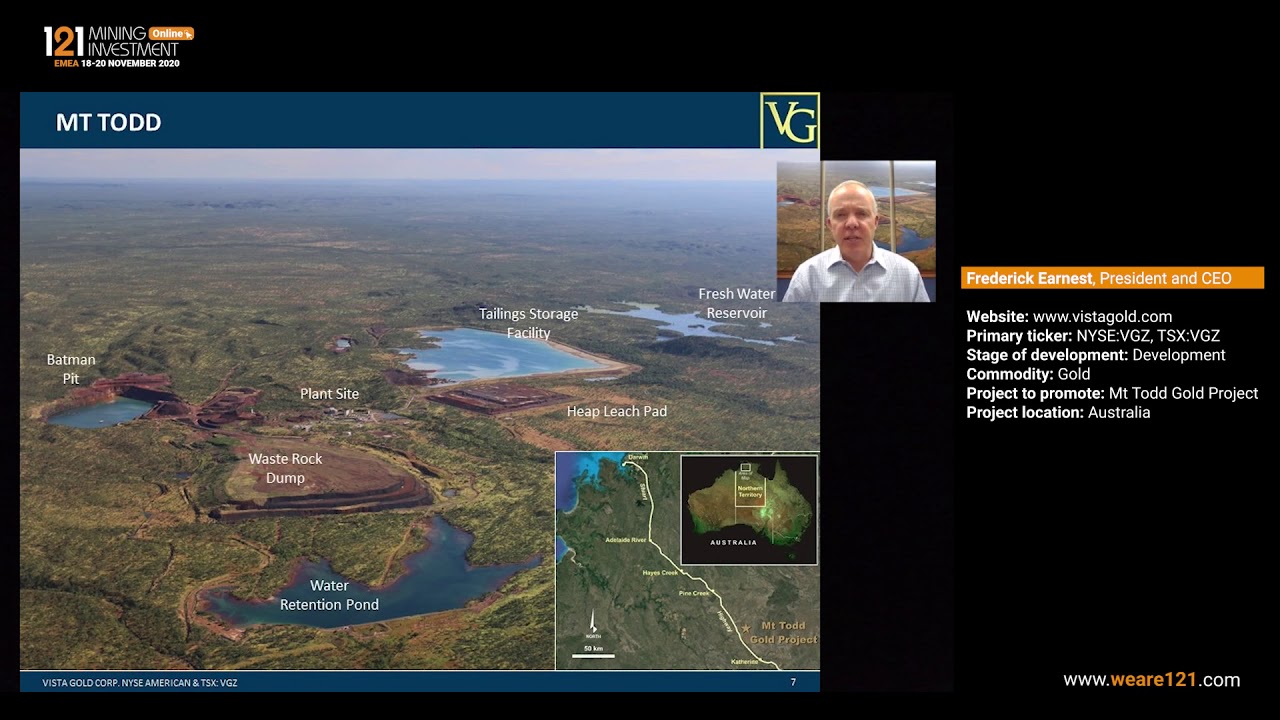 Vista Gold (NYSE:VGZ, TSX:VGZ) - 121 Mining Investment EMEA Online November 2020