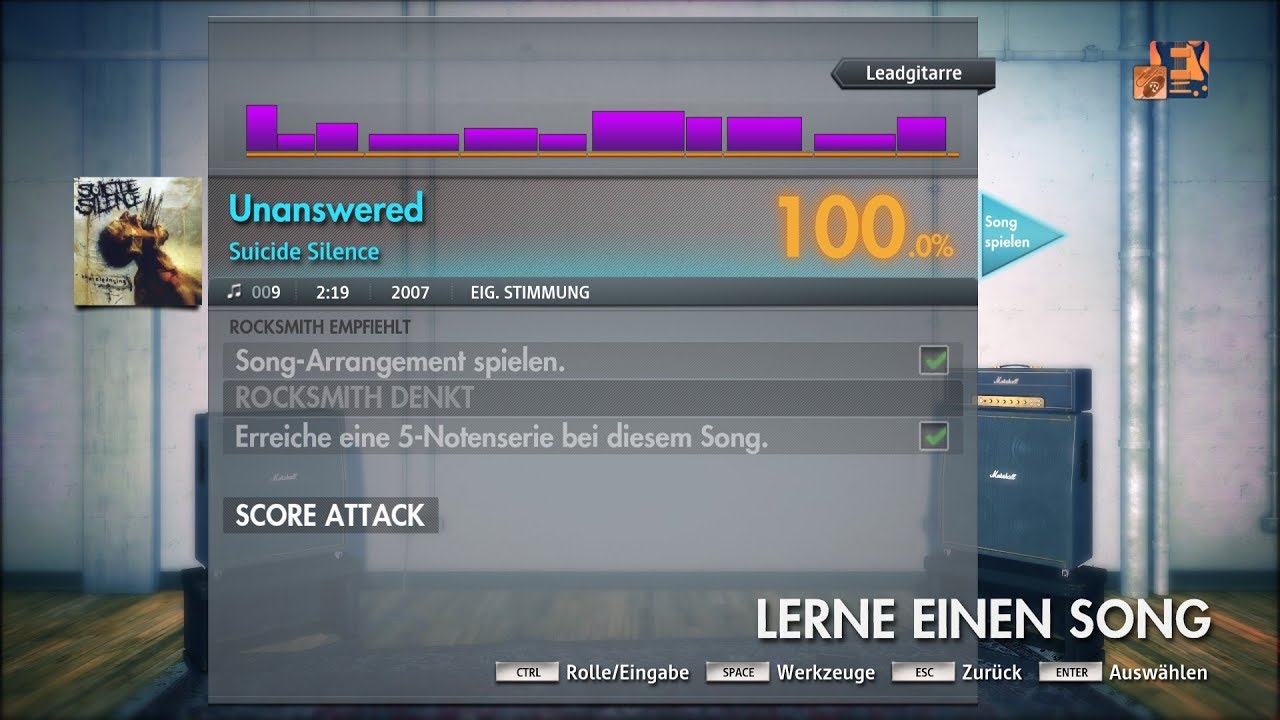 Rocksmith 2014 Suicide Silence Unanswered CDLC Lead Guitar