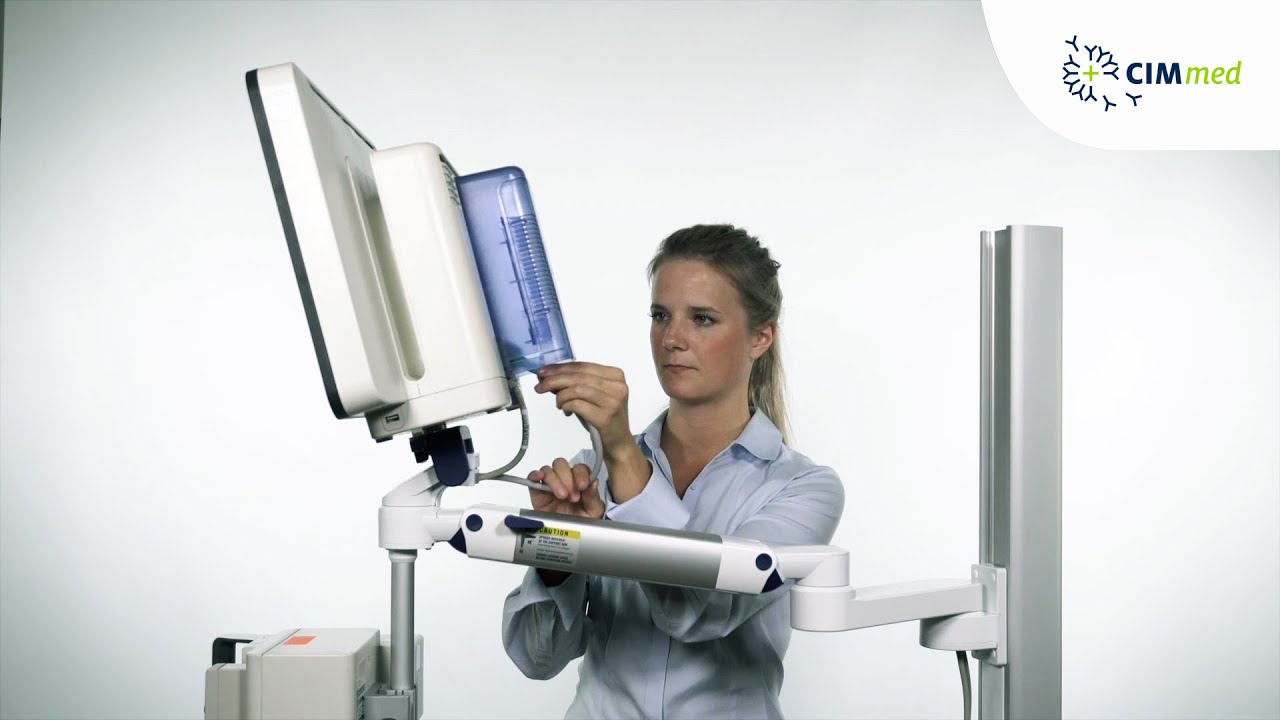 Mounting Philips IntelliView MX800 monitor to an extended height adjustable arm