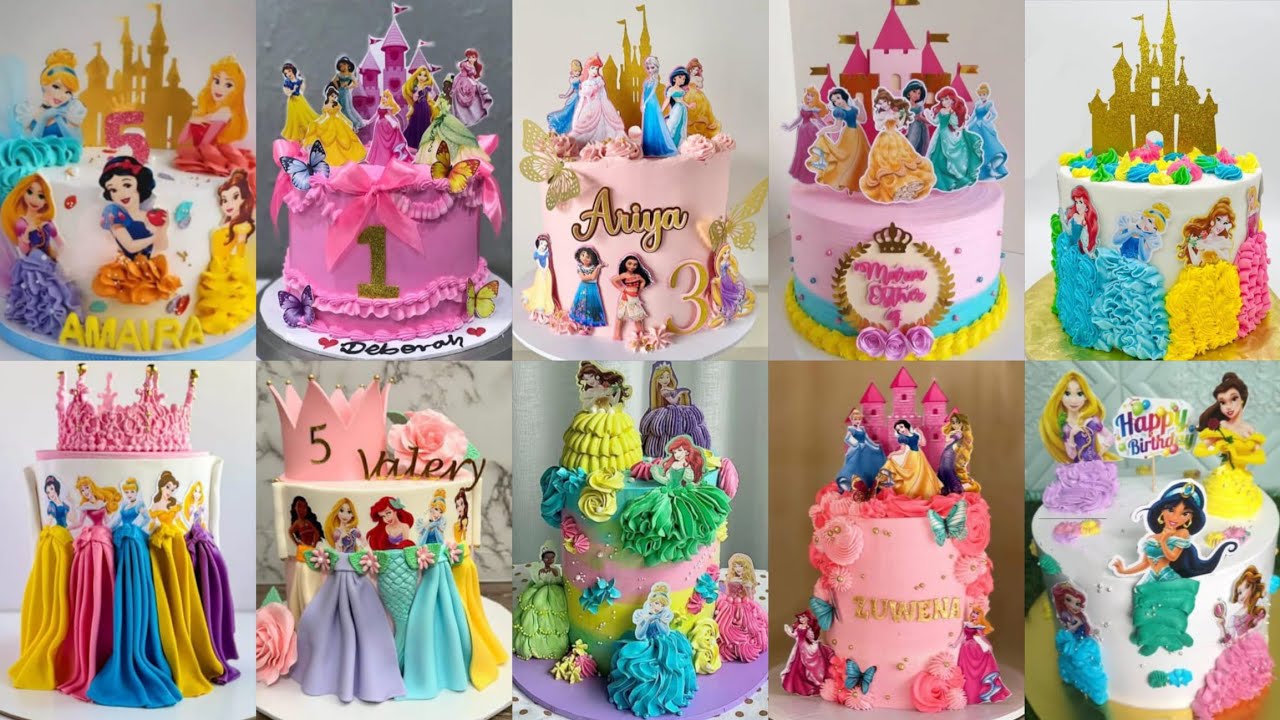 😘 Birthday Cake New Design/Cutest Disney Princess Cake/Princess Cake/Birthday Cake Design
