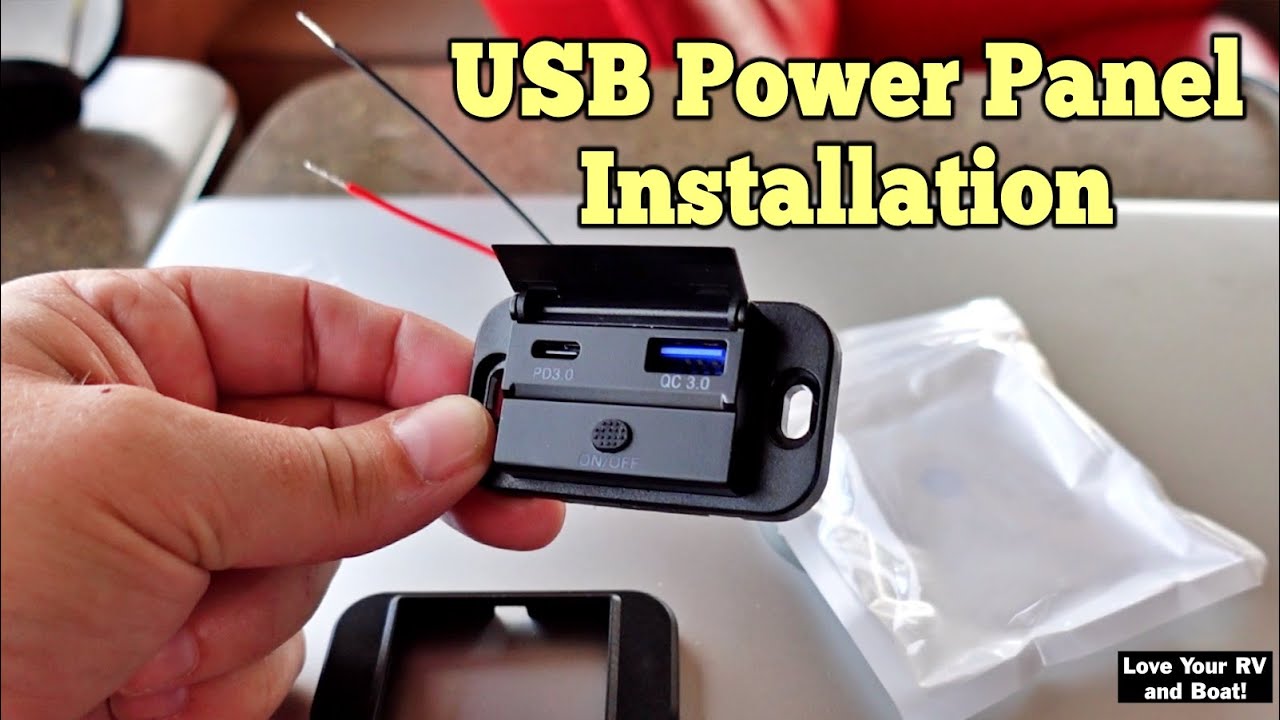 Installed a USB Wall Outlet into our RV