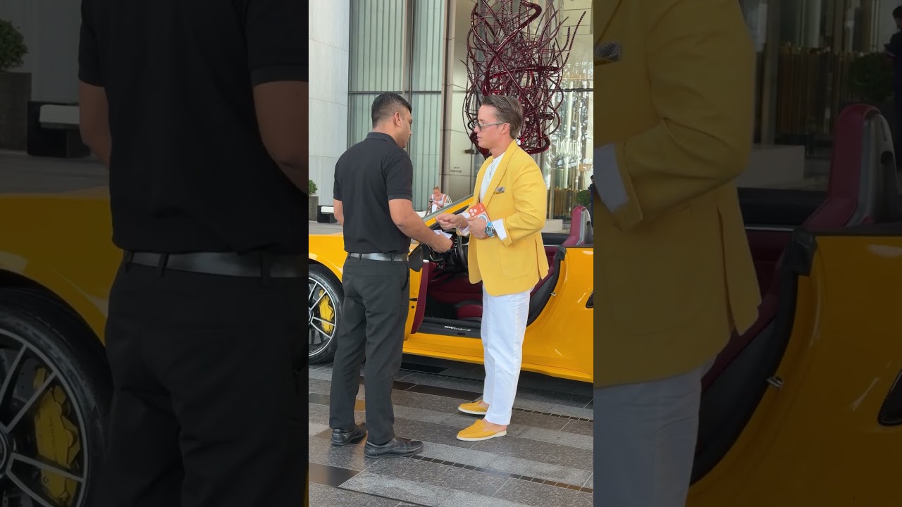 Yellow: Mules, Jacket, Porsche VLAD BYKOV Couturier House