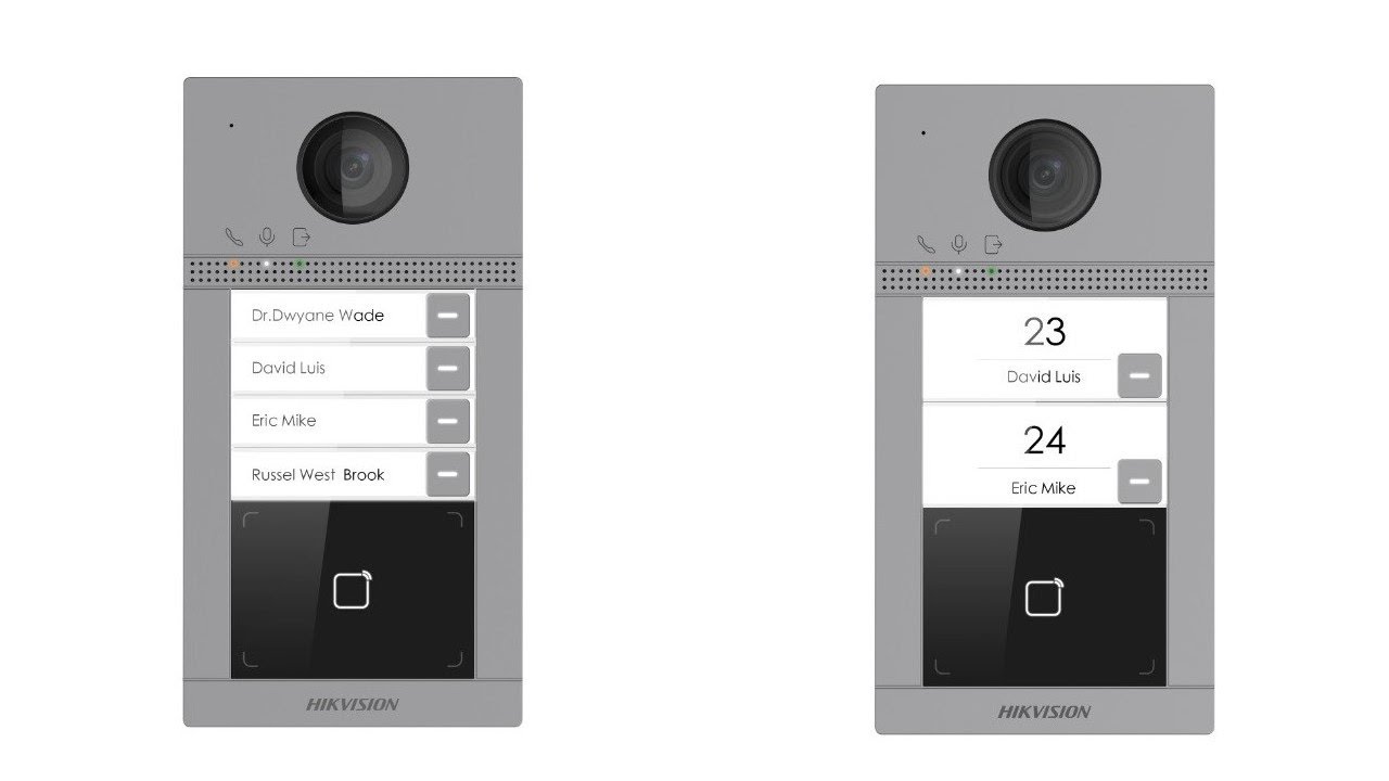 How to Configure Buttons for Hikvision IP video Intercom 4-Button Villa Door Station DS-KV8413-WME1