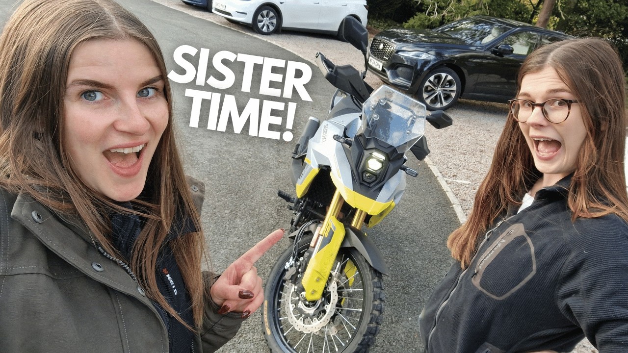140 MILE round trip on a Suzuki V Strom 800 DE for a very fancy British Afternoon Tea!