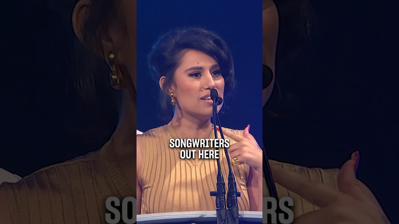 RAYE won Songwriter of the Year with a powerful speech advocating for creators' rights