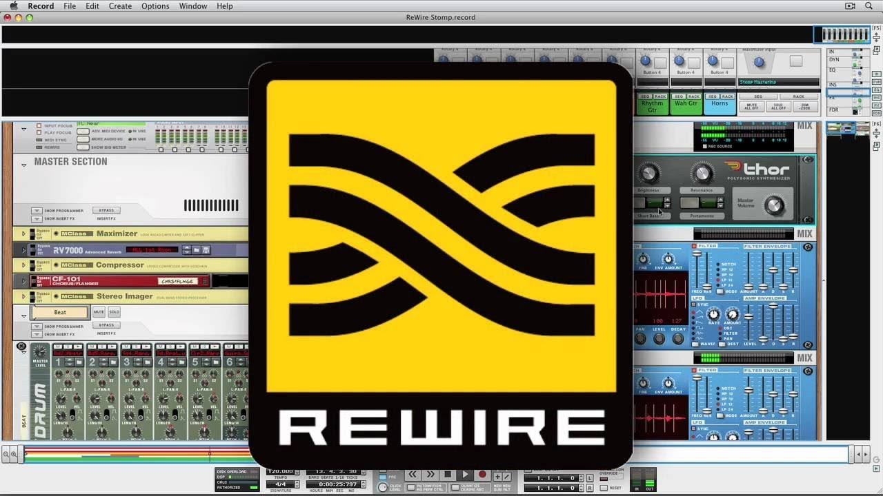 Rewire Propellerheads Reason 9.5 into Logic Pro X Record Multiple MIDI