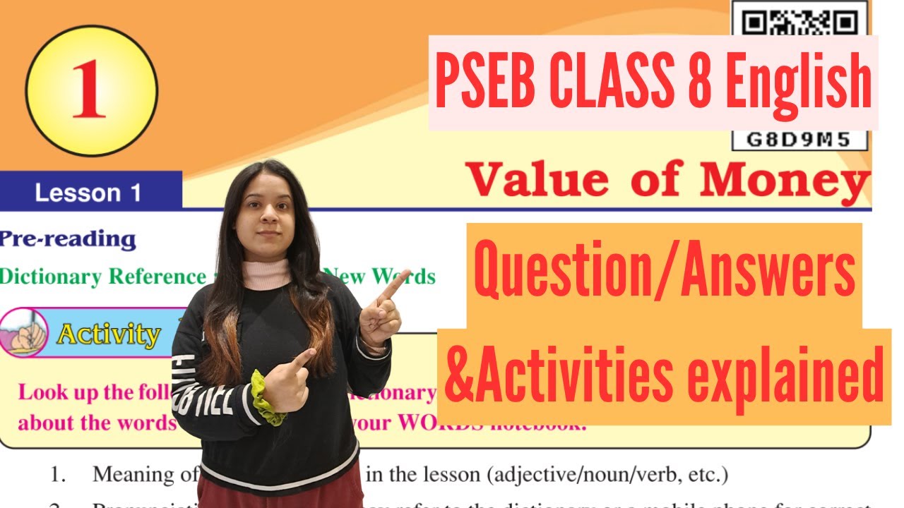 Class 8 PSEB English Chapter 1 | Value for Money | All Q&A Solved | My English Companion |