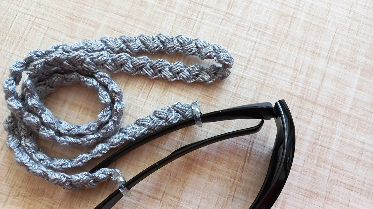 crochet glasses chain | Anleitung zum Häkeln von Brillenketten
