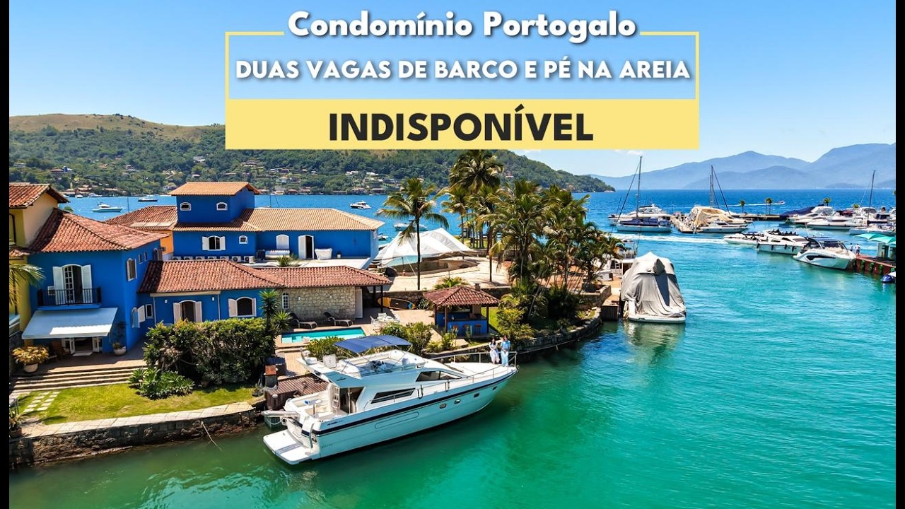 VENDA CASA DE CANAL + BARCO INCLUSO NO PORTOGALO. ANGRA DOS REIS. 2 VAGAS NÁUTICAS