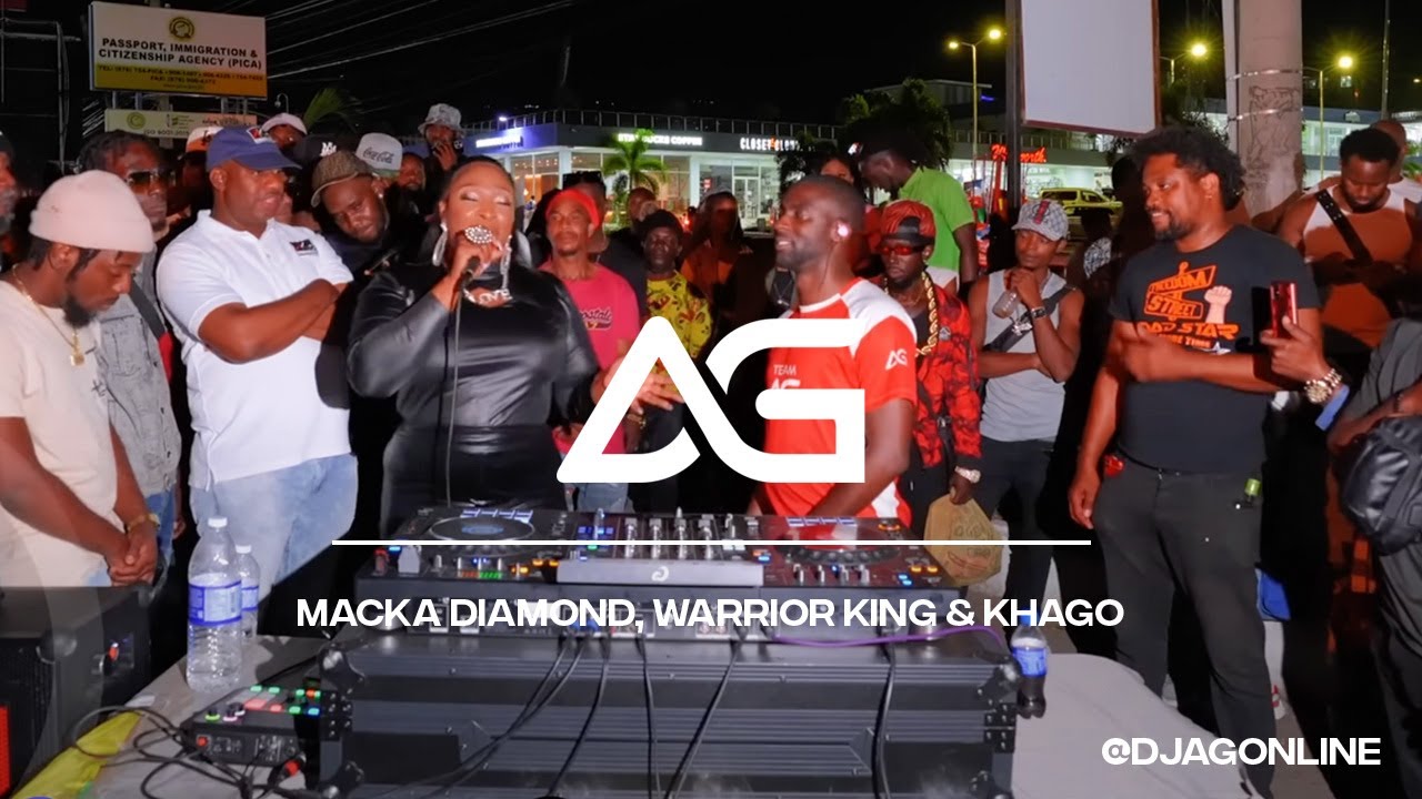 Macka Diamond, Warrior King & Khago Live in Kingston | DJ AG Live