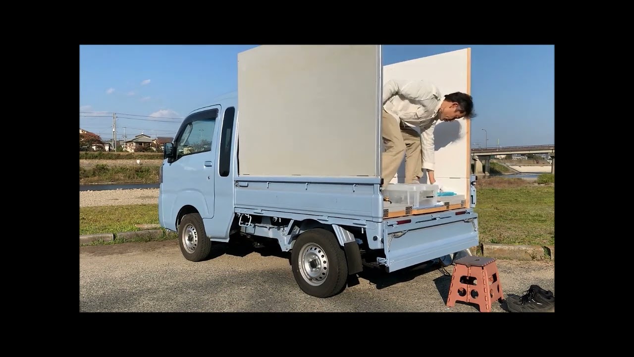 折りたたみ式　軽トラキャンピングカー