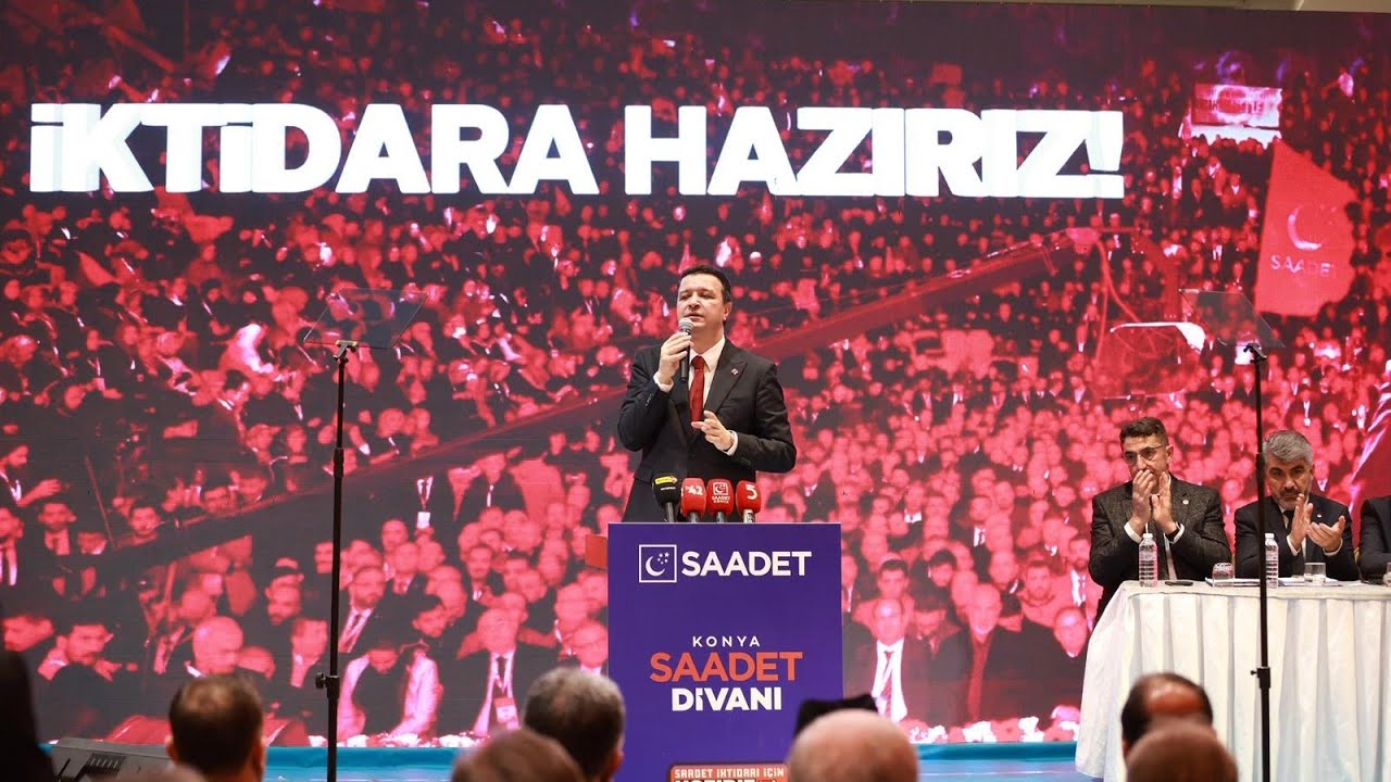 Genel Başkanımız Mahmut Arıkan, Konya Saadet Divanı&rsquo;nda konuşuyor.