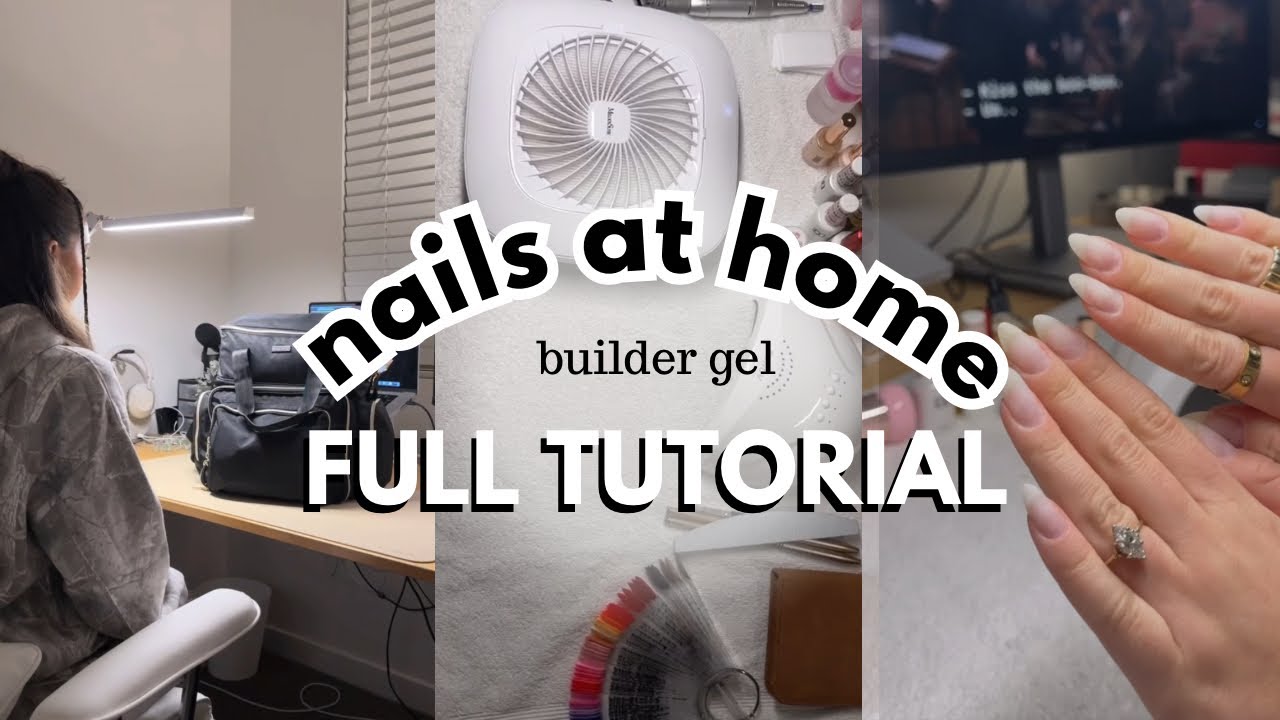 In-Depth Builder Gel Nails at Home Tutorial 💅🏼🌟