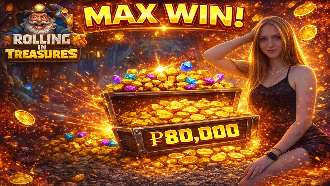 ДЕВУШКА ПОЙМАЛА MAX WIN  В ROLLING in TREASURES ! НОВИНКА ОТ ПРОГМАТА ЖЕСТКО ИГРАЕТ  !