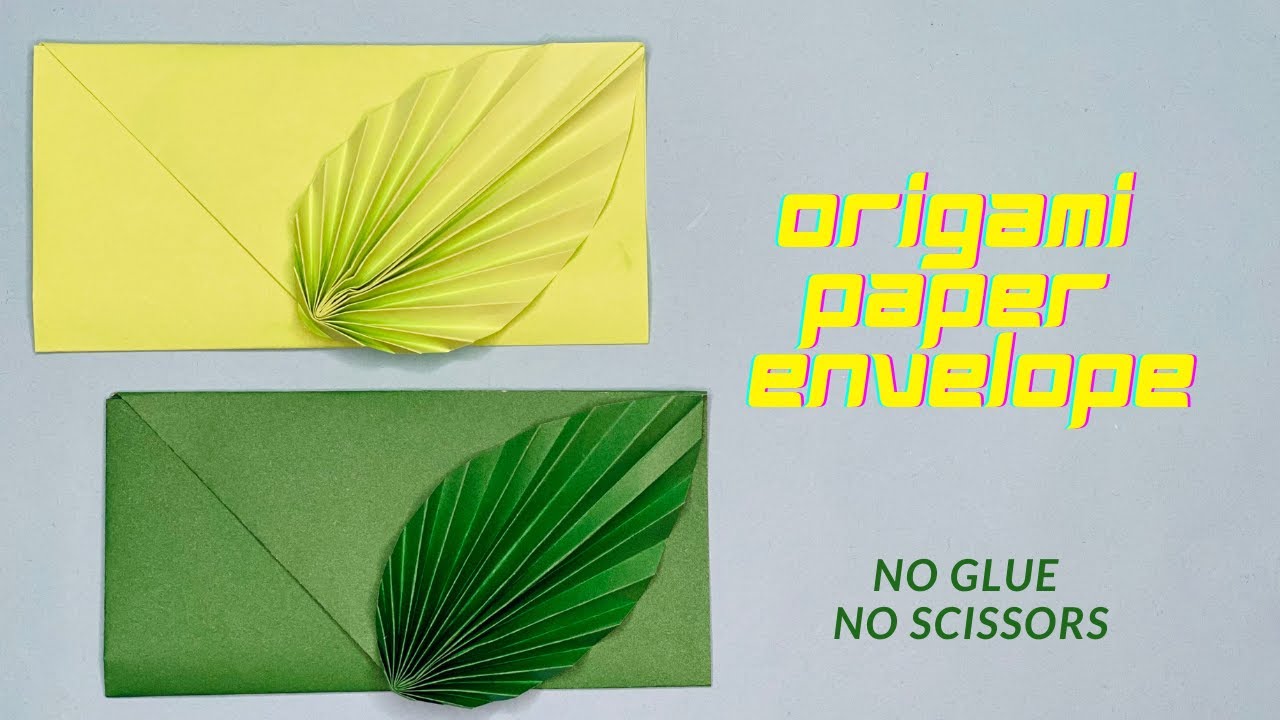 Origami Leaf Paper Envelope | No Glue & No Scissors Needed