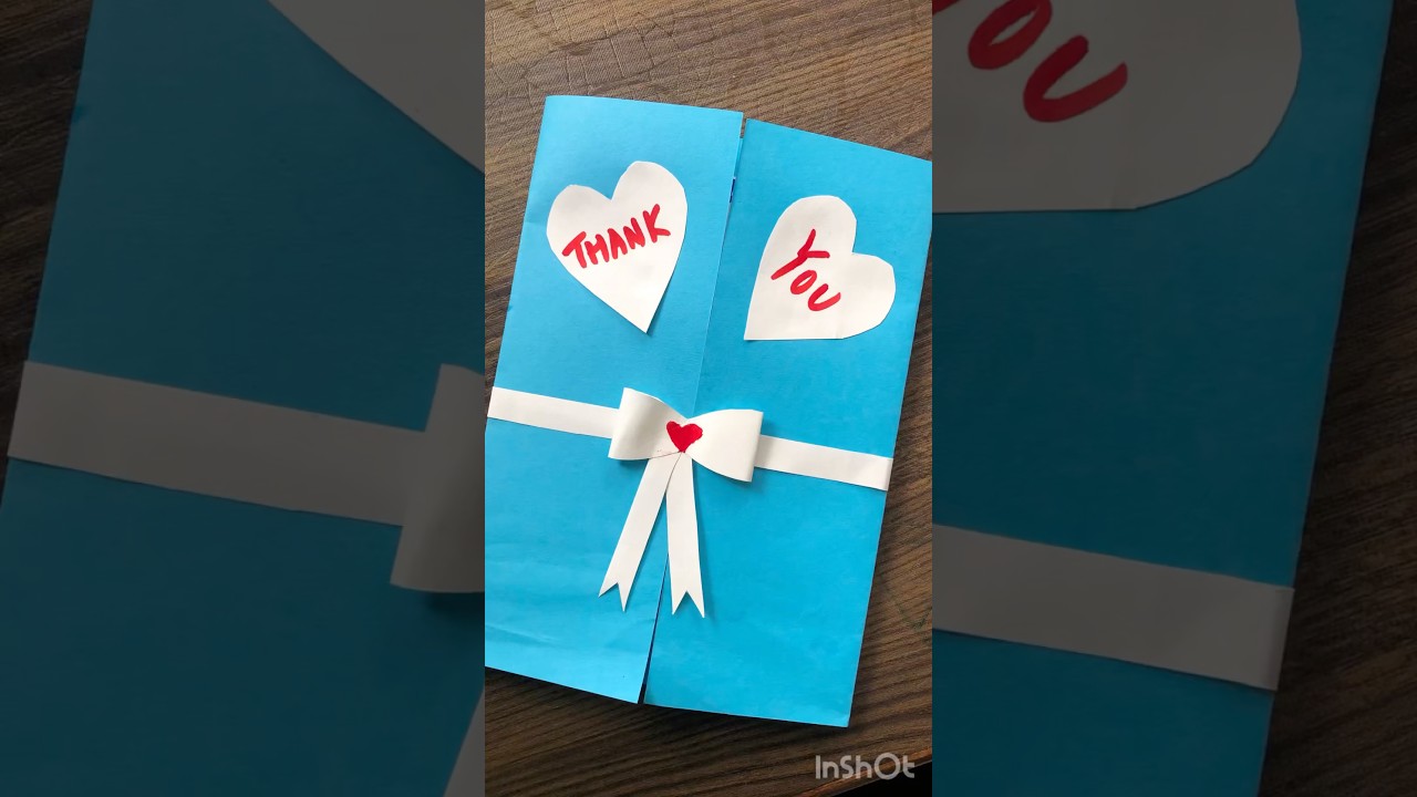 DIY thank you card for teacher #shorts #shortsfeed #shortvideo #viralvideo #youtubeshorts #trending