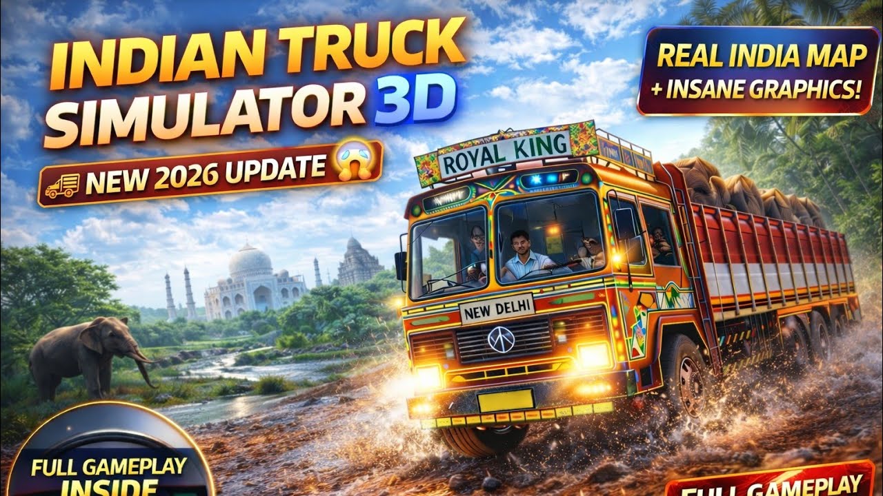 Real Truck Driver 😱 Indian Offroad Challenge | Heavy Cargo Delivery Android