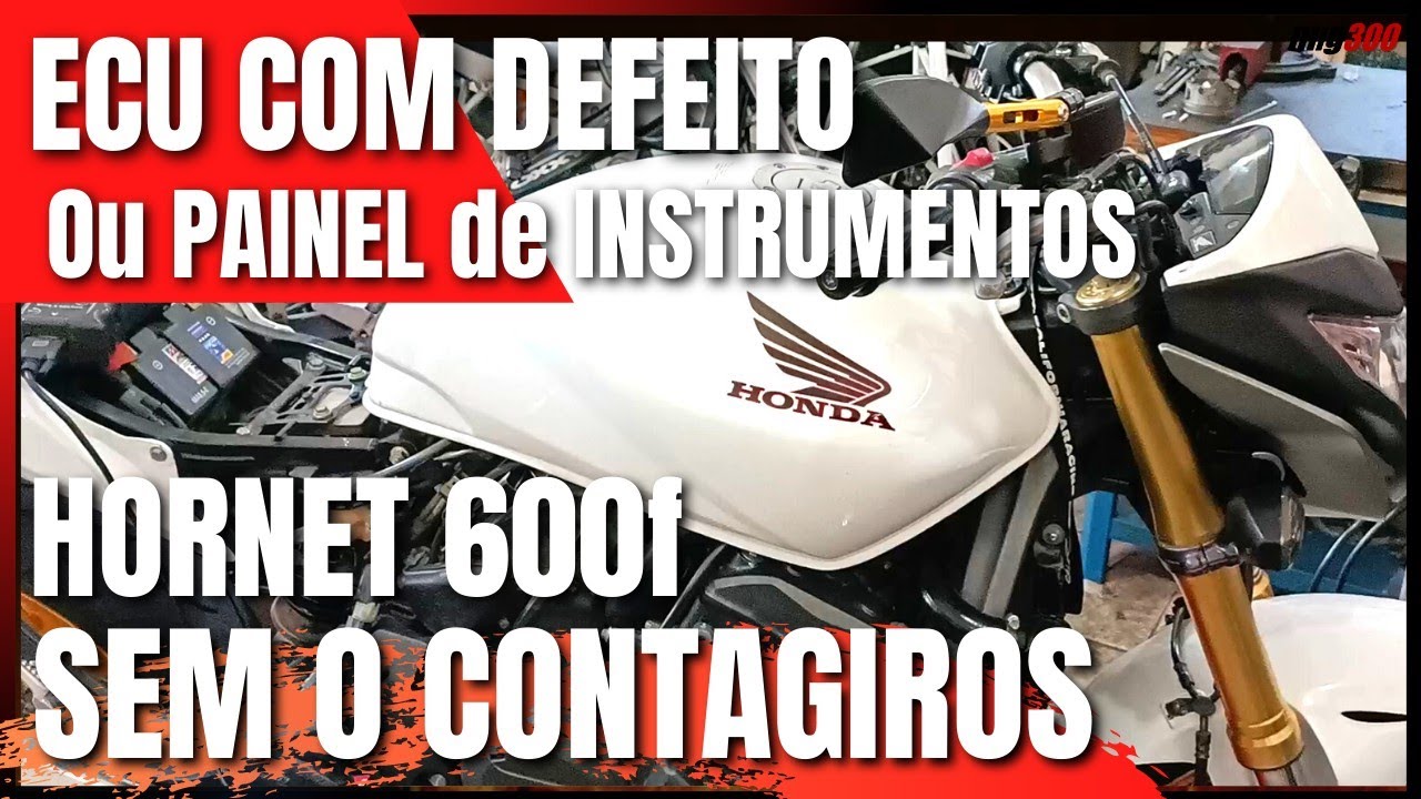 HONDA CB600 f HORNET | DEFEITO NO PAINEL DE INSTRUMENTOS OU DEFEITO NA ECU DA MOTO SEM O CONTA GIROS