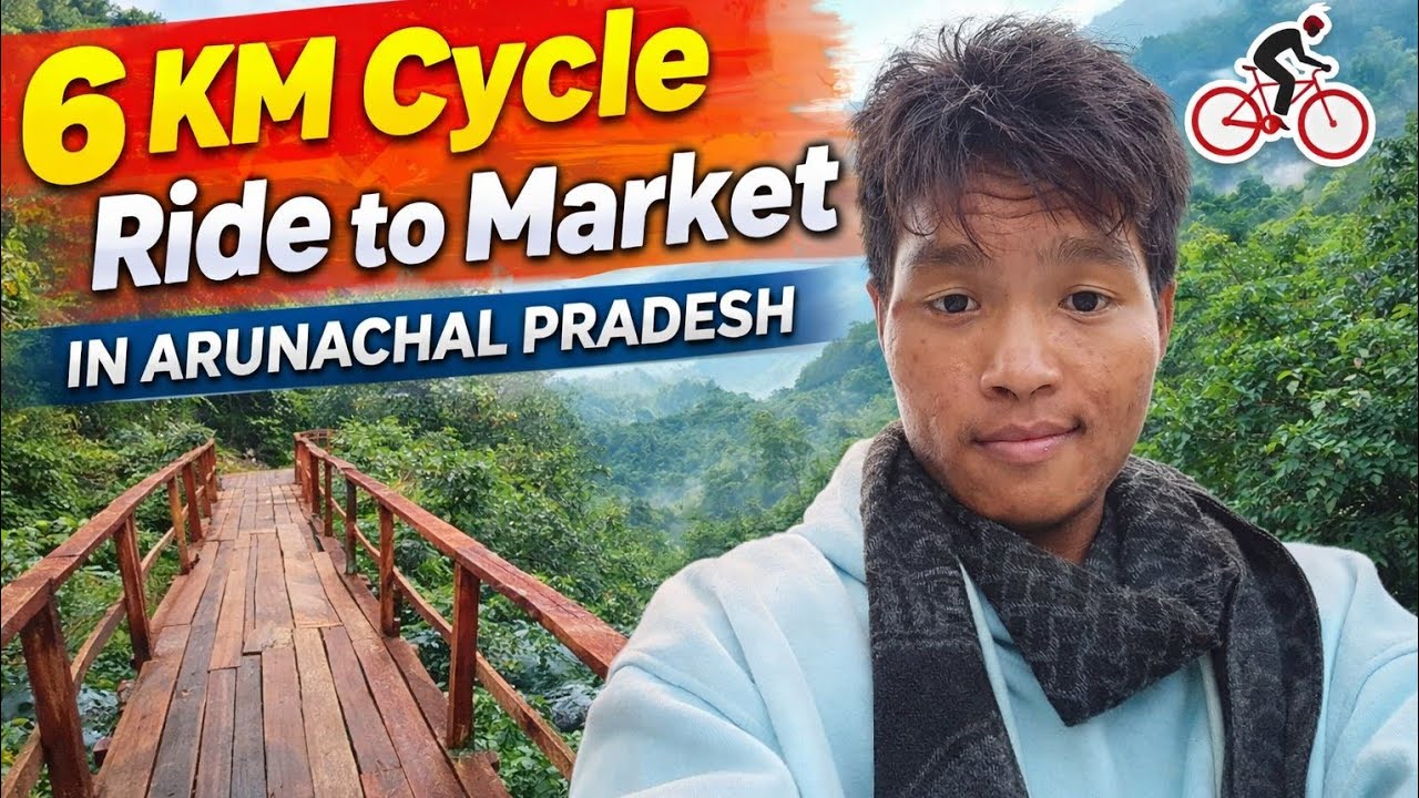 Going to Market 5-6 KM Away by Cycle in Arunachal Pradesh | Village Life Vlog @sanzoivlog 