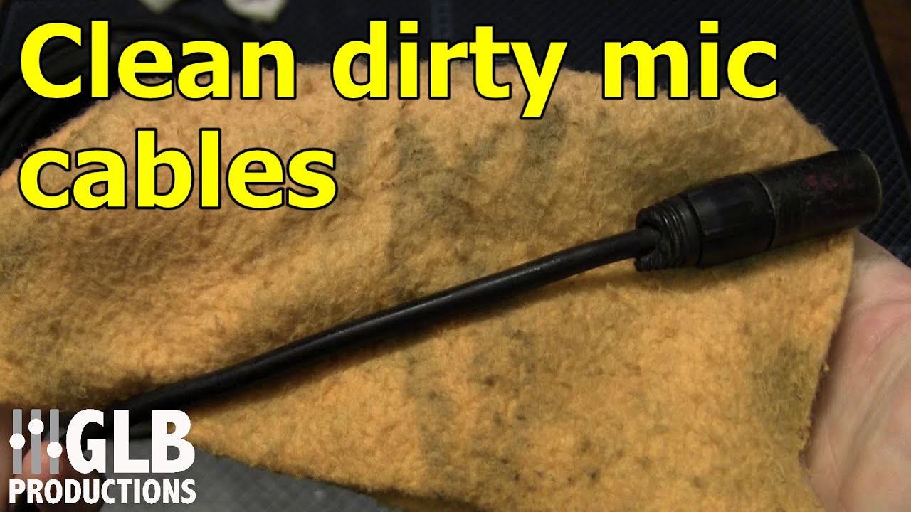 How to clean dirty microphone cables