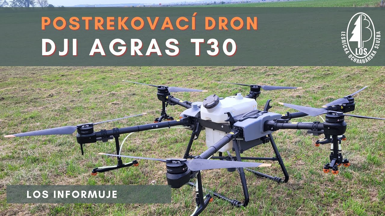 Postrekovac&iacute; dron DJI Agras T30 - m&aacute; využitie aj v lesn&iacute;ctve?