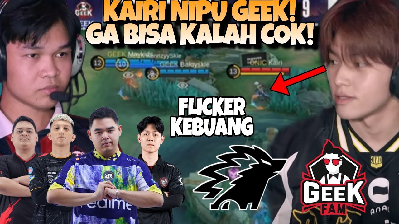 KAIRI ACUU TERLALU GILAA !! GEEK DIMAININ !! ONIC GABISA KALAH !! ONIC VS GEEK FAM MATCH 2 - MPL S16