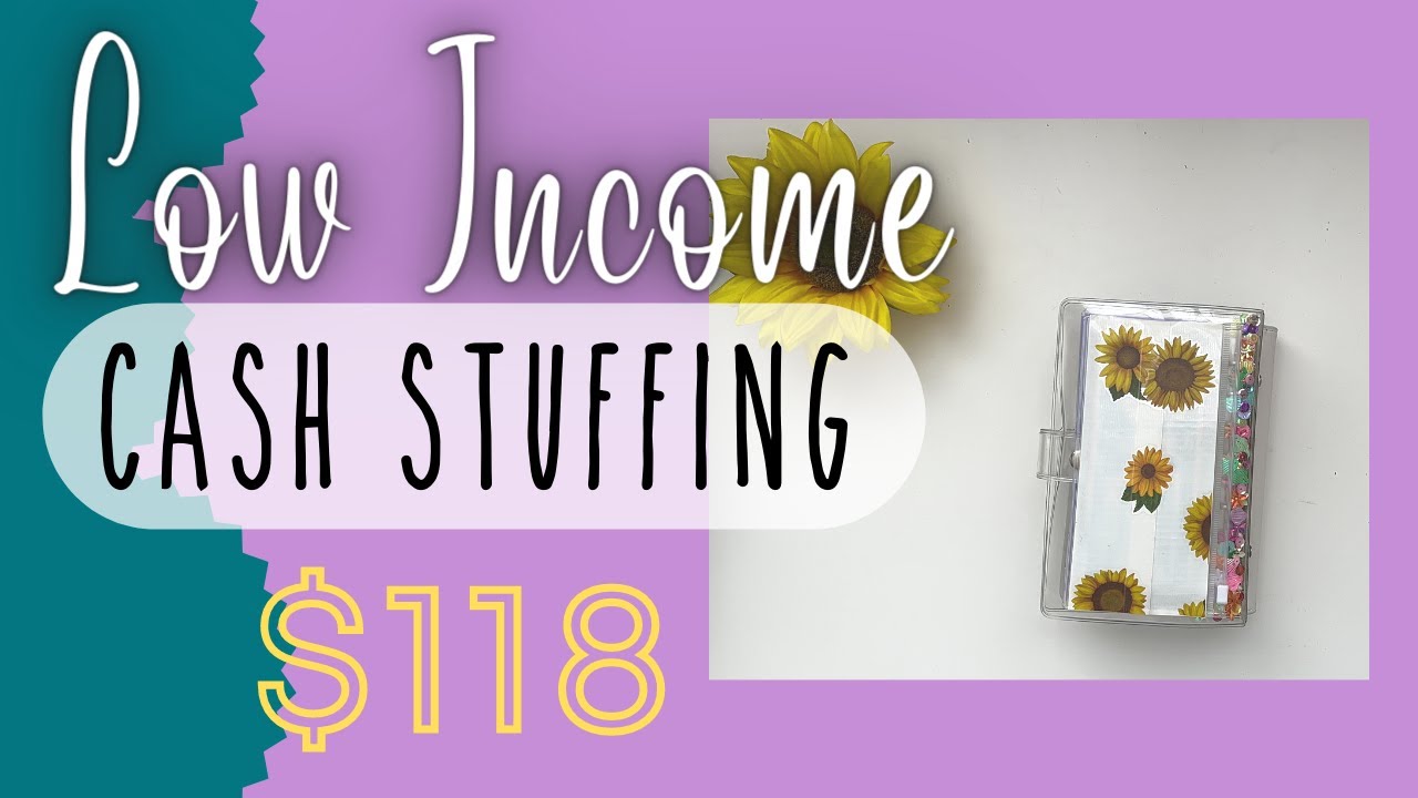 Low Income Cash Stuffing Sinking Funds $118 | How to save and budget on low income