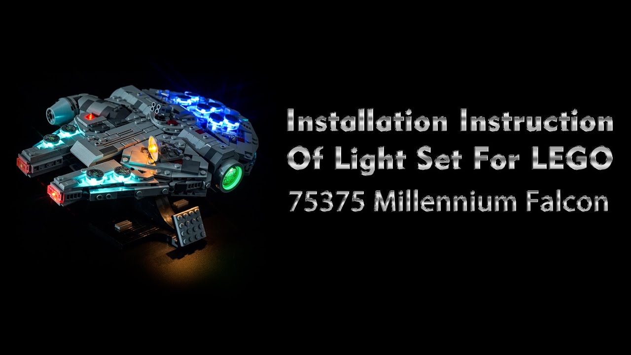Installation Instruction Of Light Set For LEGO 75375 Millennium Falcon.