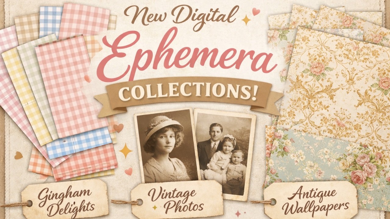 I Finally Released Them… 3 New Digital Ephemera Collections 💌