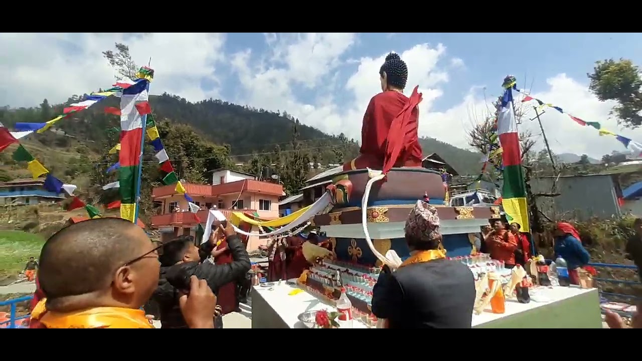 Inauguration of Buddha Statue