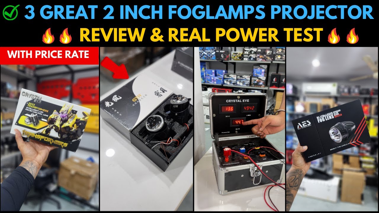 3 Great 2 INCH FOGLAMPS PROJECTOR || ✅DJ'S AUTOMOTIVE ( KAROL BAGH )  #projector  #karolbagh #vlog