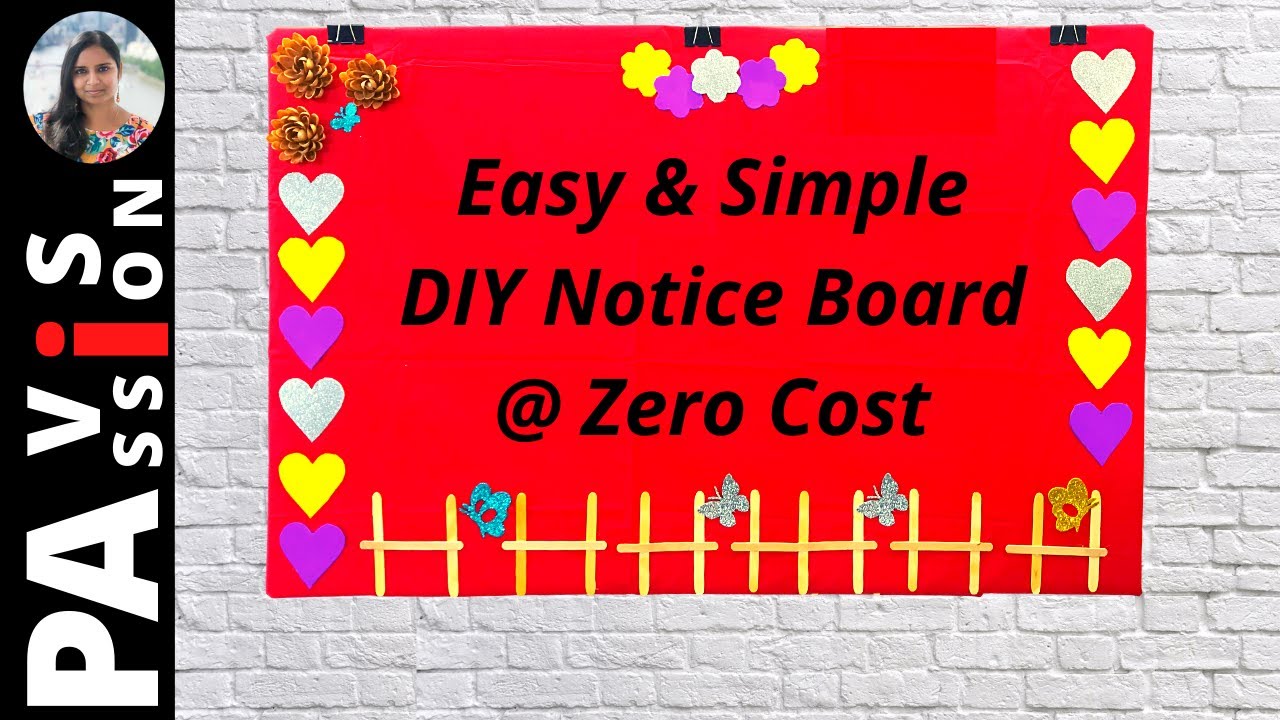 DIY Notice Board for Home | Pin Up board using Cardboard | Best Out of Waste | Kids room decoration