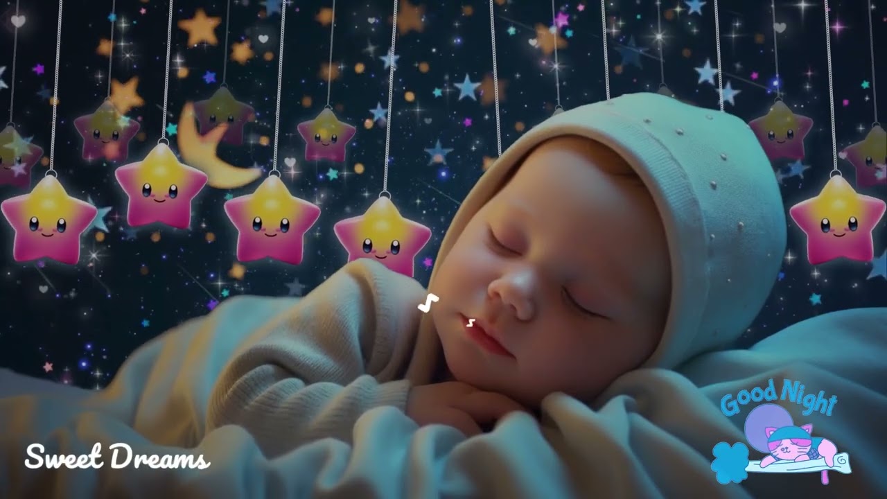 Deep Sleep Instantly 🌙Overcome Insomnia 💤Baby Sleep Music 🎶Mozart & Brahms Lullabies