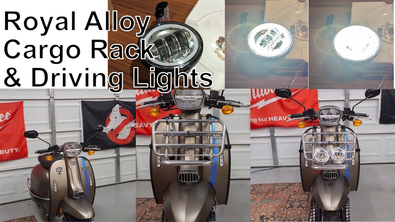 Royal Alloy GT150 Prima Cargo Rack & Driving Light First Steps
