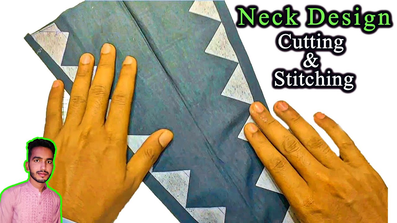 Beautiful Neck Design with Cutwork | Triangle / Samosa neck Designs Cutting and Stitching