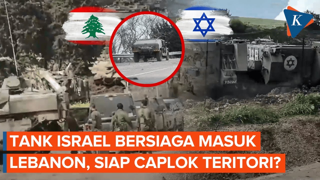 Penampakan Tank Israel di Perbatasan Lebanon, Siap Caplok Wilayah Selatan?