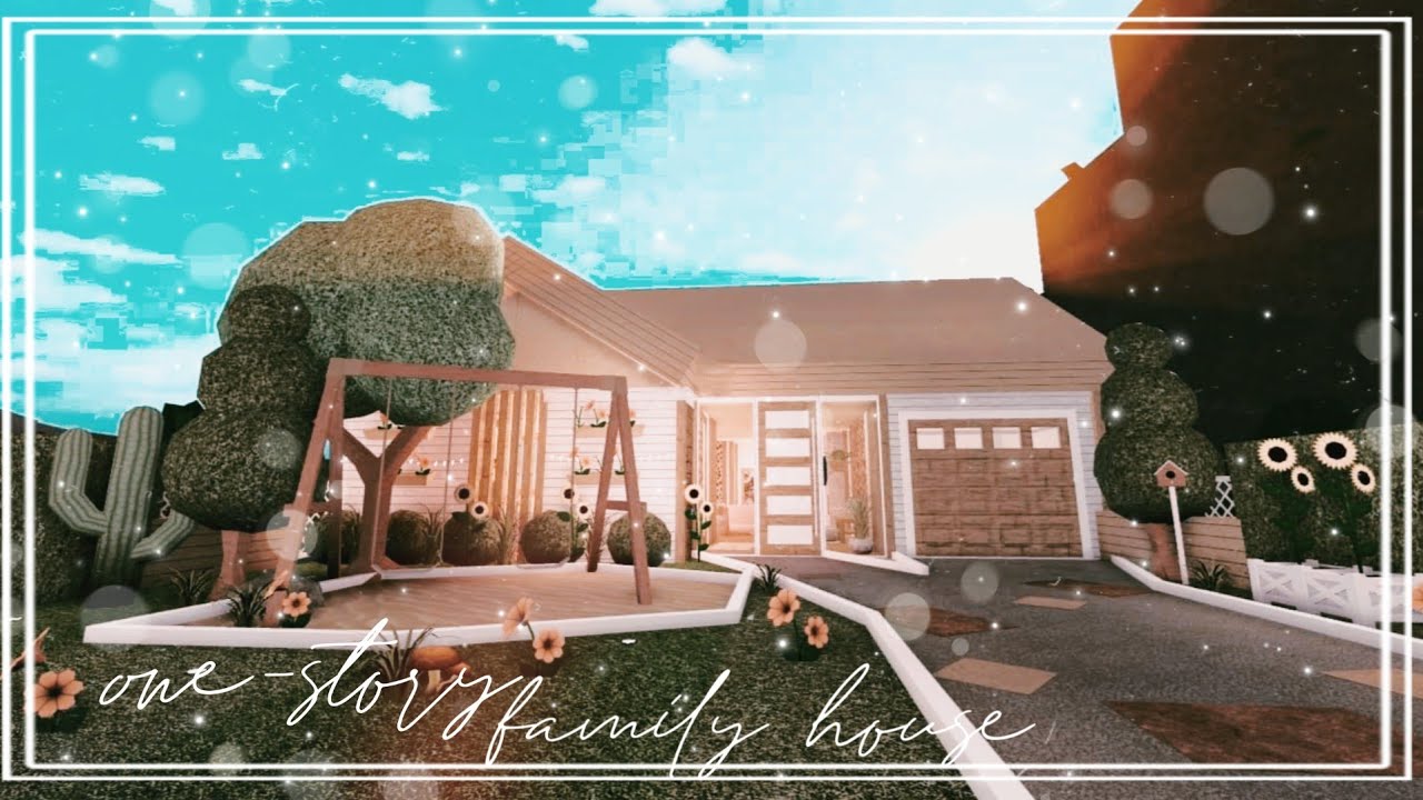 ROBLOX BLOXBURG: One-story Family House l speed build