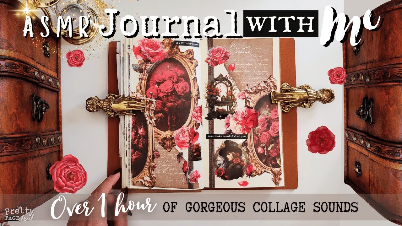 ASMR Relaxing Sounds for Sleep, working, studying Over 1 Hour Journaling Scrapbooking Sleep Therapy