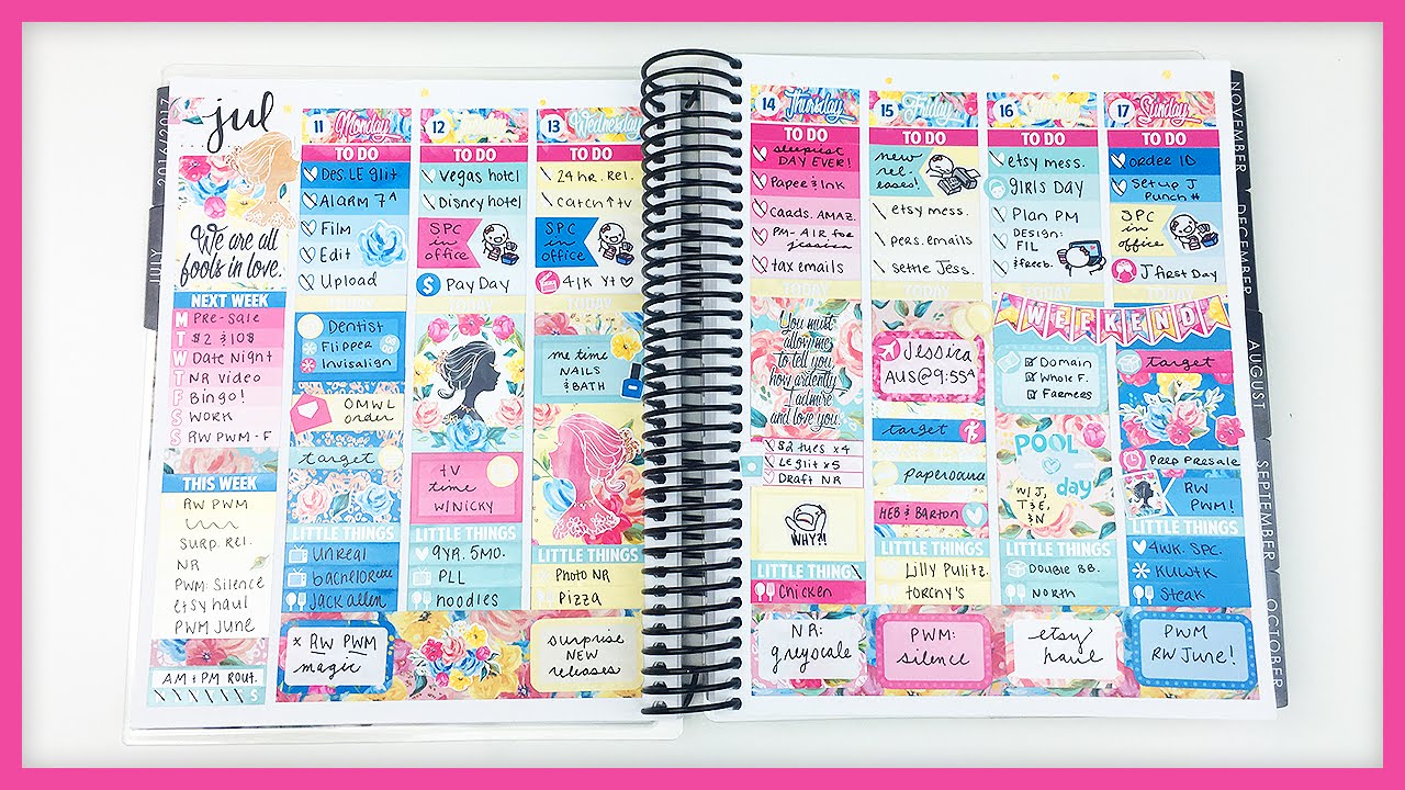 Plan With Me // Crazy Busy Week! [RW] (Erin Condren - Vertical)