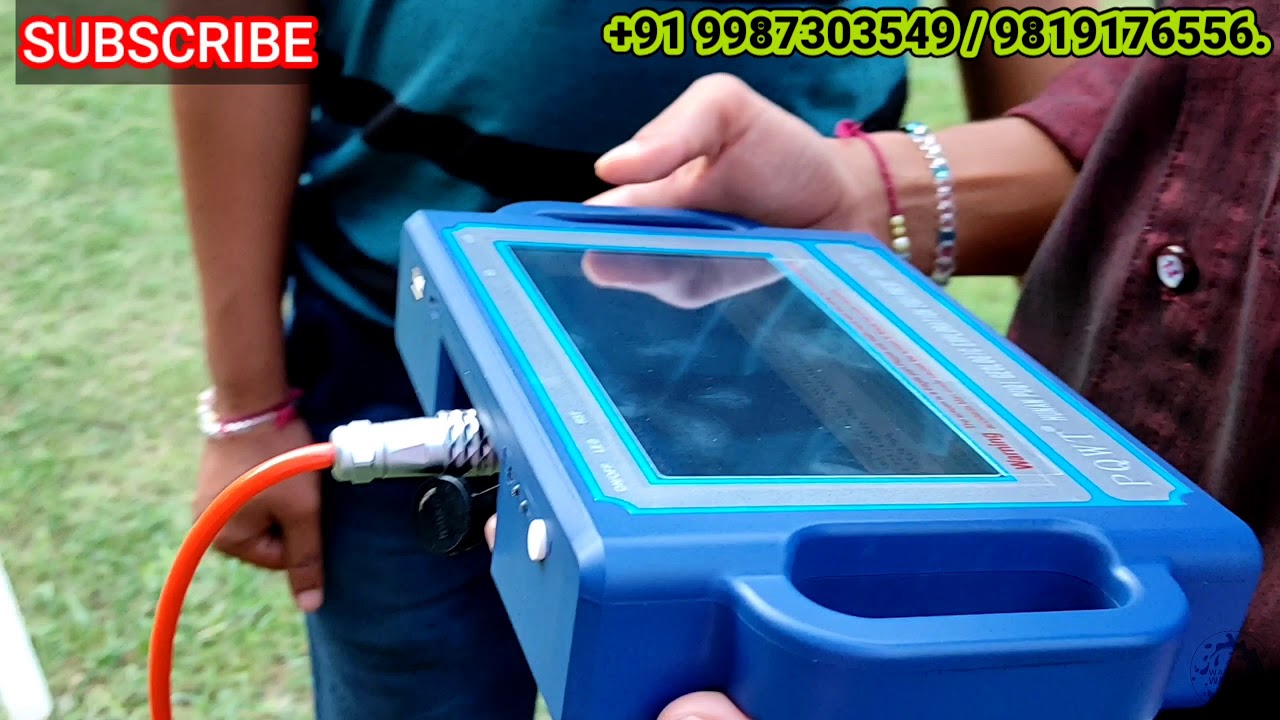 underground water detector PQWT S500 training to the customer