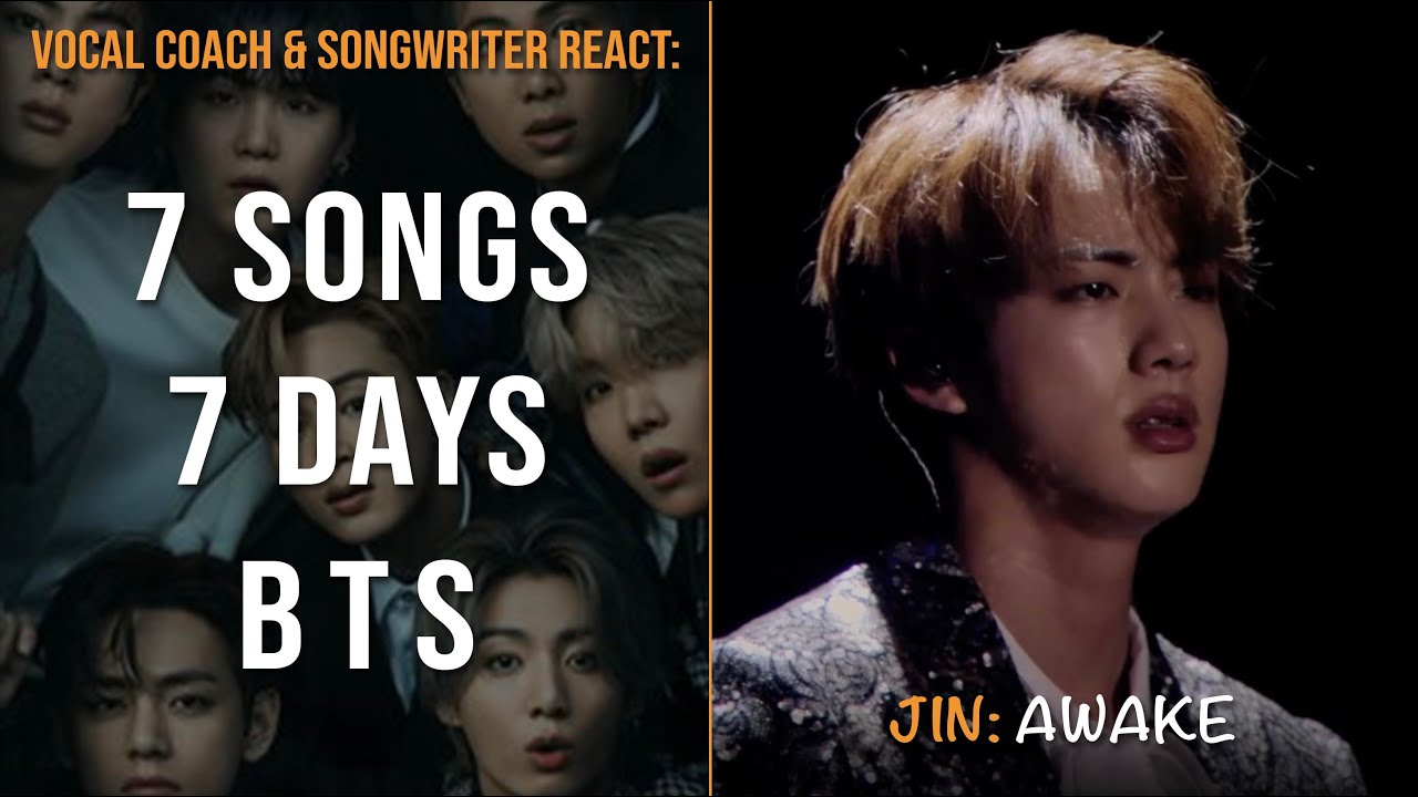 7 Songs 7 Days w/ BTS (Day 2): Jin - Awake (live) Reaction | Vocal Coach & Songwriter React