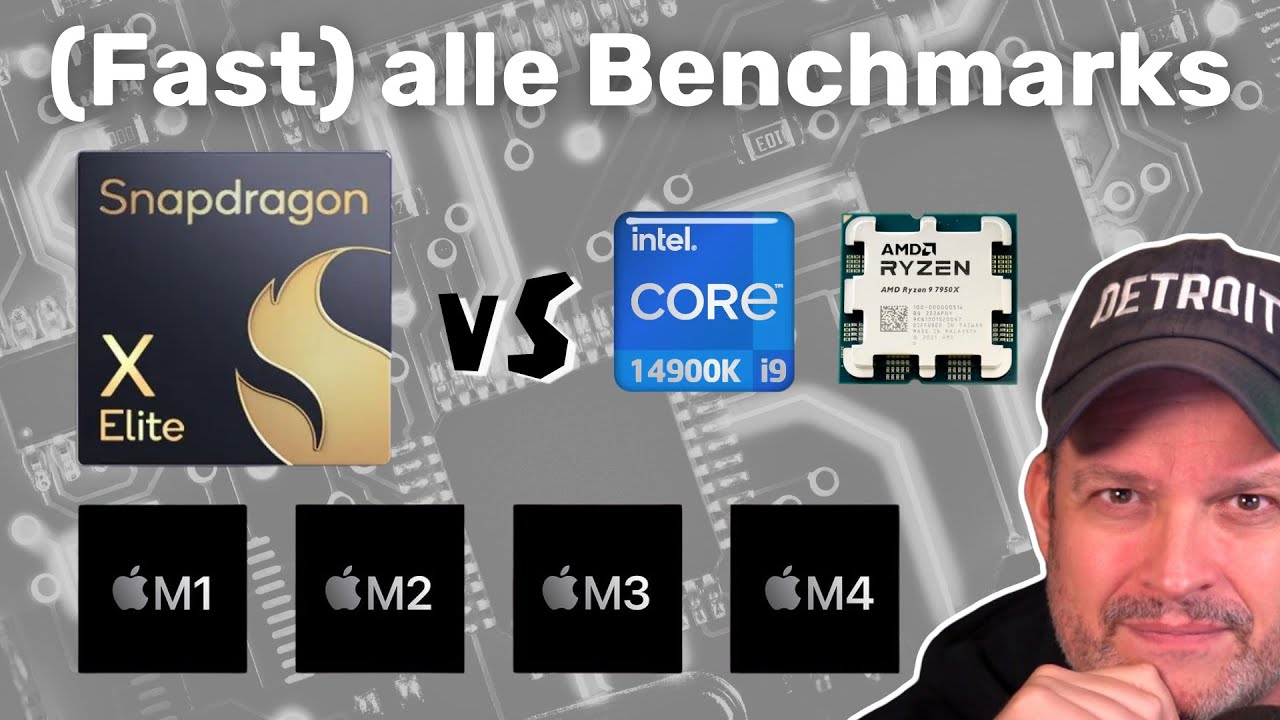 Benchmarks & Akkulaufzeit - Qualcomm Snapdragon X vs AMD, Apple und Intel!